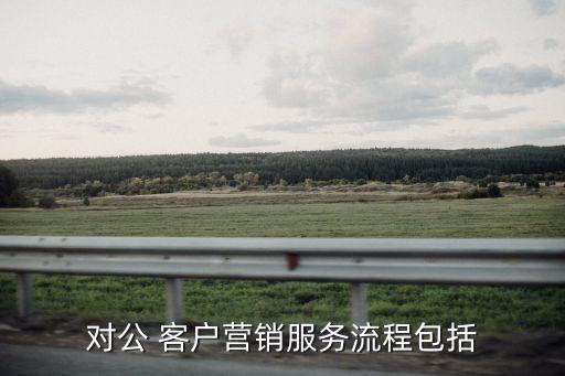 對(duì)公 客戶營(yíng)銷服務(wù)流程包括