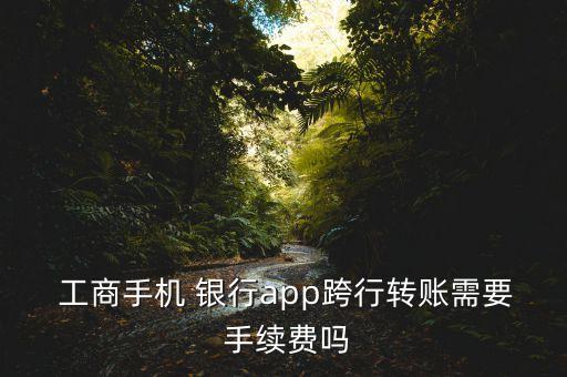  工商手機(jī) 銀行app跨行轉(zhuǎn)賬需要 手續(xù)費(fèi)嗎