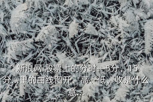  新浪網(wǎng) 股票上的分時(shí)—5分、15分…里的曲線圖開(kāi)、高、低、收是什么意...