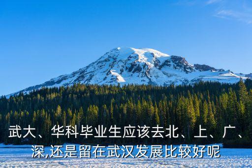 武大、華科畢業(yè)生應(yīng)該去北、上、廣、深,還是留在武漢發(fā)展比較好呢
