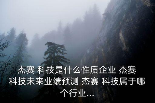  杰賽 科技是什么性質(zhì)企業(yè) 杰賽 科技未來業(yè)績預測 杰賽 科技屬于哪個行業(yè)...
