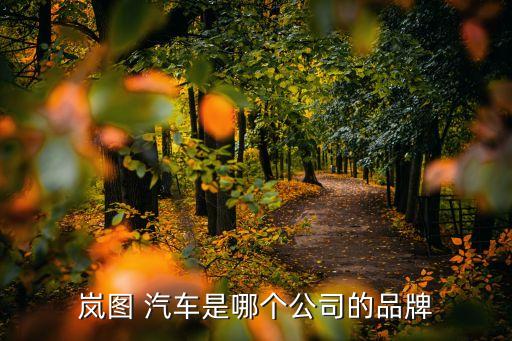 嵐圖 汽車(chē)是哪個(gè)公司的品牌