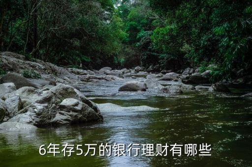 6年存5萬的銀行理財(cái)有哪些