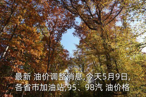 最新 油價調(diào)整消息,今天5月9日,各省市加油站,95、98汽 油價格