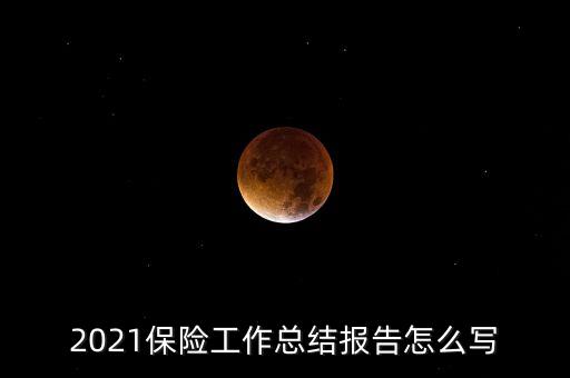 2021保險(xiǎn)工作總結(jié)報(bào)告怎么寫(xiě)