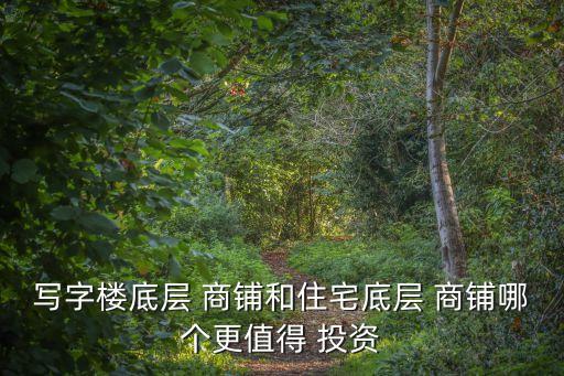 商鋪的投資價(jià)值,商鋪投資價(jià)值的影響因素是什么