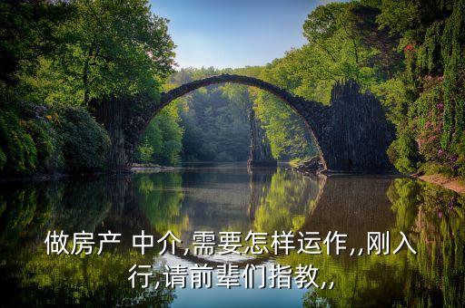 做房產(chǎn) 中介,需要怎樣運(yùn)作,,剛?cè)胄?請前輩們指教,,