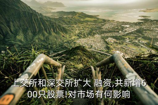 上交所和深交所擴(kuò)大 融資,共新增600只股票!對(duì)市場有何影響
