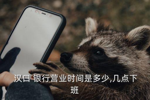  漢口 銀行營(yíng)業(yè)時(shí)間是多少,幾點(diǎn)下班