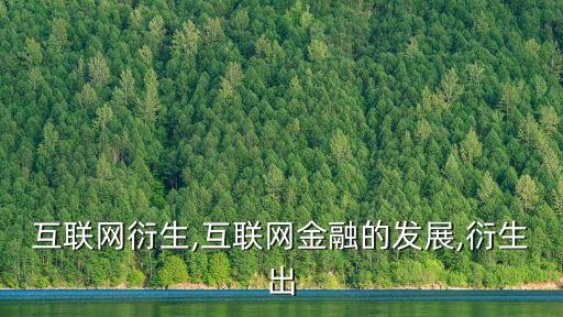 中國互聯網衍生,互聯網金融的發(fā)展,衍生出
