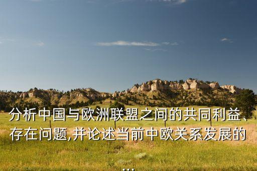 分析中國(guó)與歐洲聯(lián)盟之間的共同利益、存在問(wèn)題,并論述當(dāng)前中歐關(guān)系發(fā)展的...